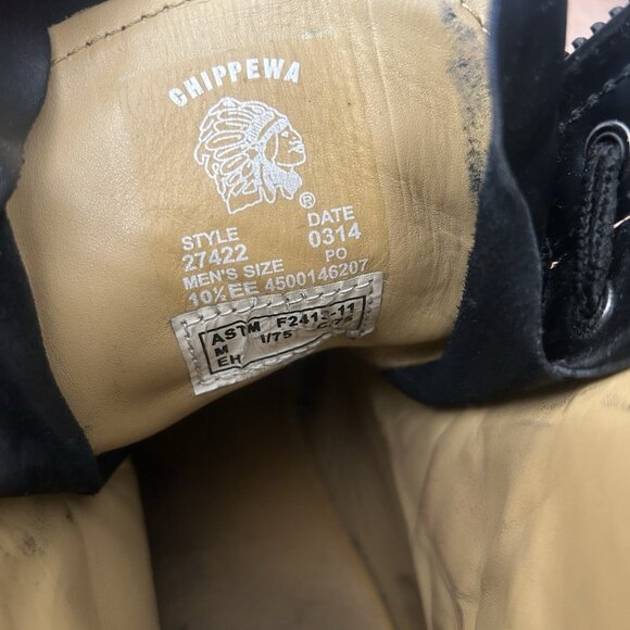 Chippewa 27422 Steel Toe Fire Fighter Lace Up Work Boots Mens 10.5 EE - Picture 6 of 12